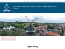 Tablet Screenshot of molendekroon.nl